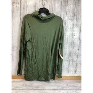 Adyson Parker Women's Green Turtleneck Tunic Long Sleeve Top Size Medium